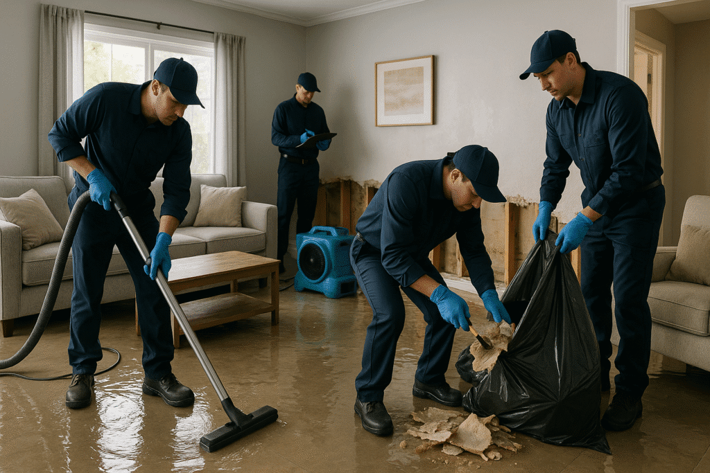 water damage to carpet